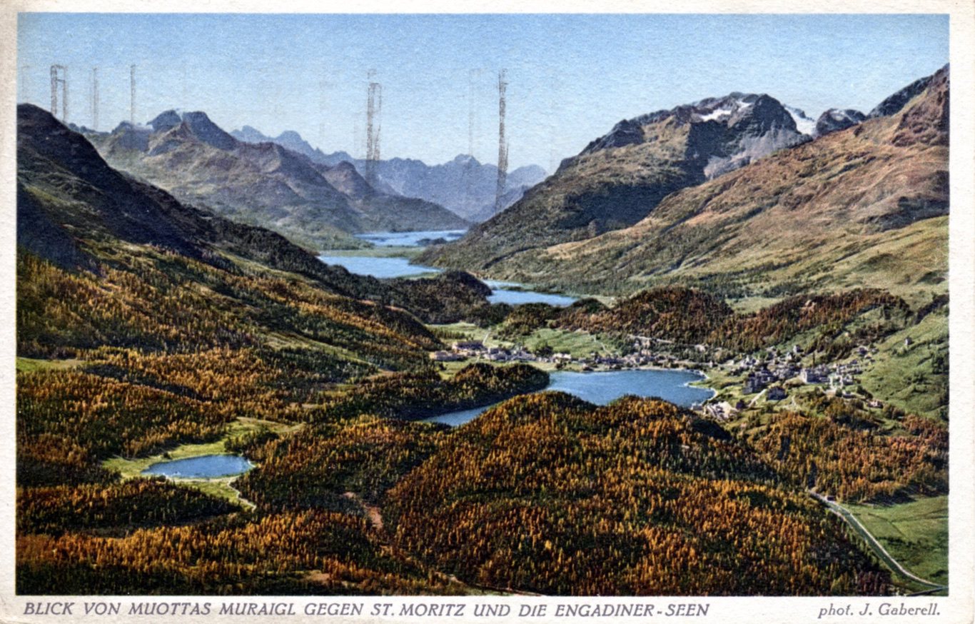 Blick%20von%20Muottas%20Muraigl%20Gege%20St%20Moritz%20und%20die%20Engadiner%20seen%201927